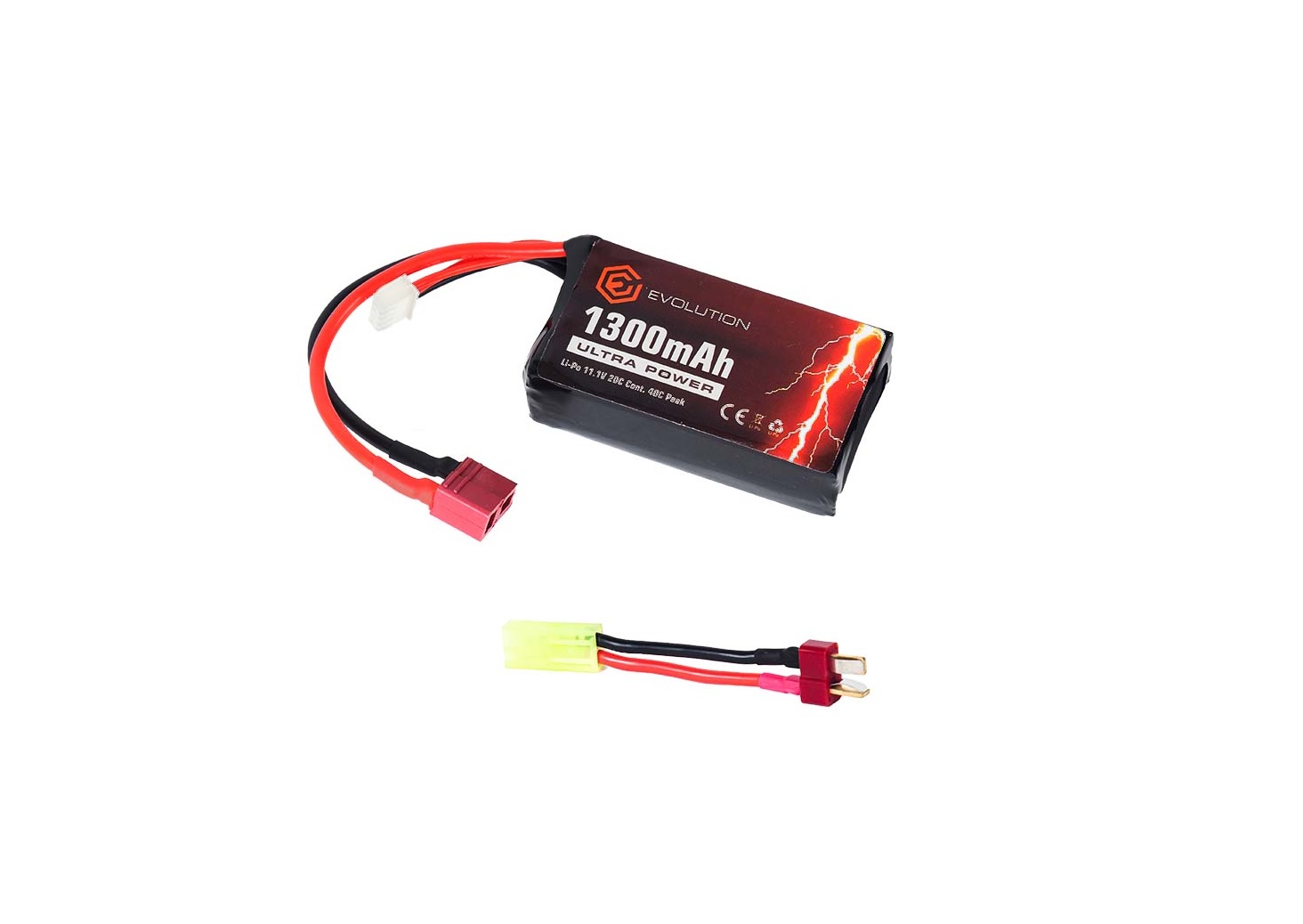 LI-PO ACUMULATOR ULTRA POWER - 11.1V - 1300MAH - T-PLUG + ADAPTER